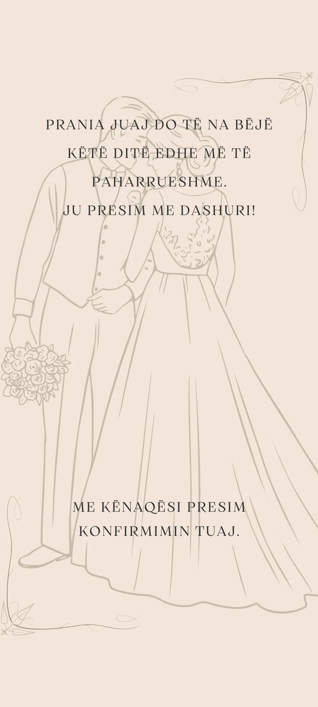 RSVP — konfirmo prezencën tënde